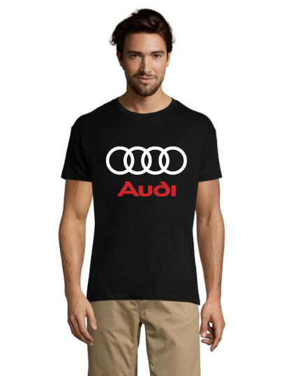 Audi Black and Red pánske tričko čierne 2XL