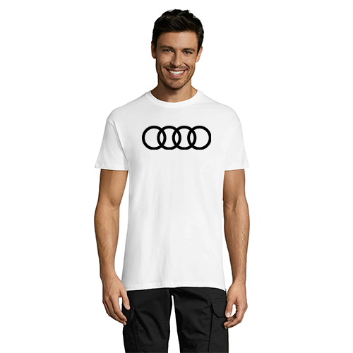 Audi Circles pánske tričko biele S