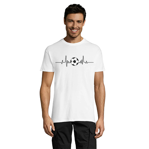 Ball and Pulse pánske tričko biele 3XL
