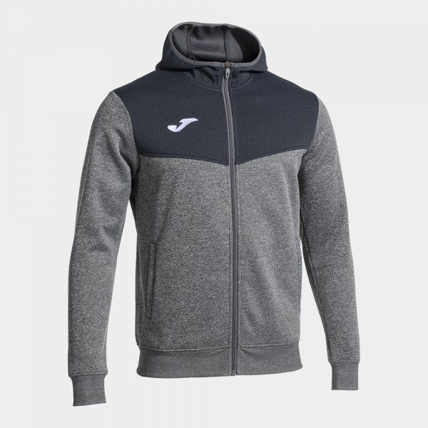 CAMPUS STREET ZIP-UP HOODIE MELANGE GREY 3XL