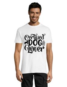 Certified Dog Lover pánske tričko biele 2XS