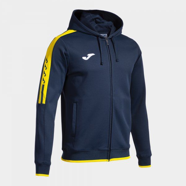 OLIMPIADA ZIP-UP HOODIE mikina navy žltá L