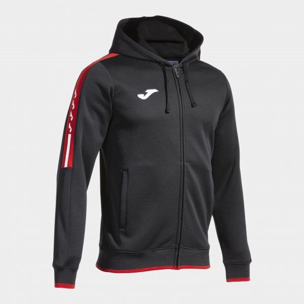 OLIMPIADA ZIP-UP HOODIE mikina čierna červená XL