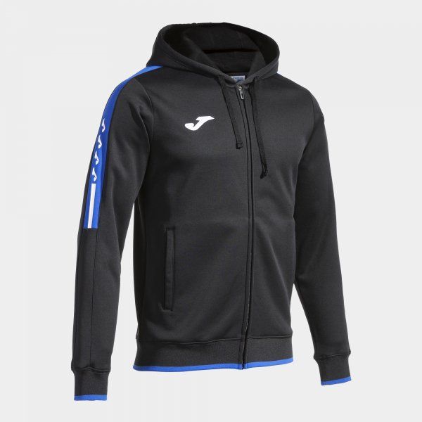 OLIMPIADA ZIP-UP HOODIE mikina čierna azúrová 2XS