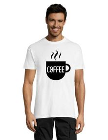 Coffee 2 pánske tričko biele 2XS