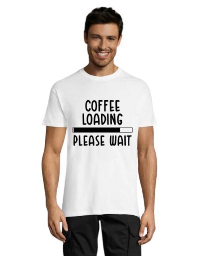 Coffee loading, Please wait pánske tričko čierne 2XS