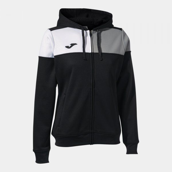 CREW V ZIP-UP HOODIE mikina čierna L