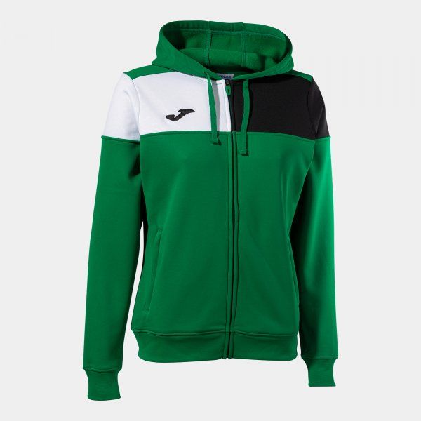 CREW V ZIP-UP HOODIE mikina zelená M