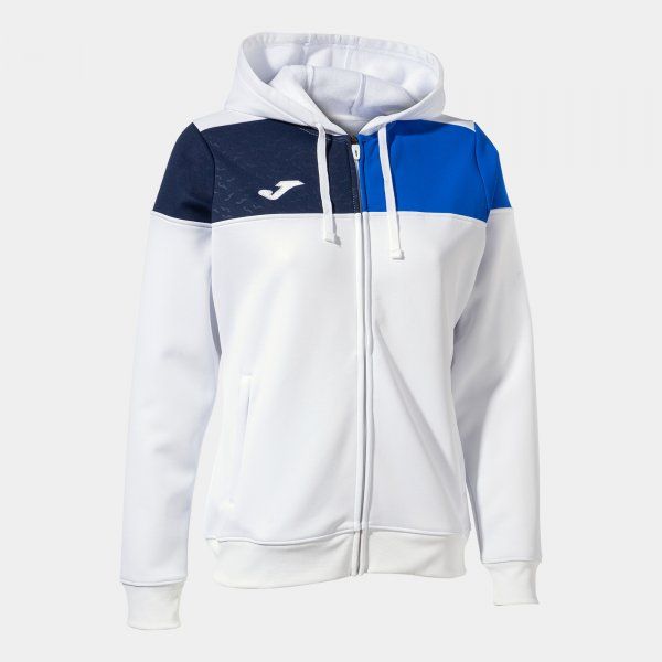 CREW V ZIP-UP HOODIE mikina biela M