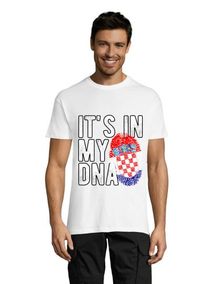 "Croatia - It's in my DNA" men's shirt white L