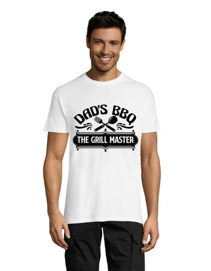 Dad's BBQ - Grill Master pánske tričko biele 5XL
