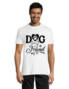 Dog friend pánske tričko biele 2XS