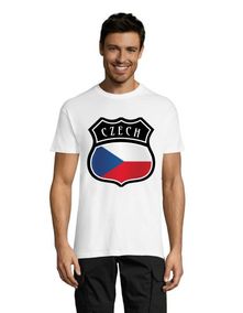 "Emblem Czech republic" men's shirt white L