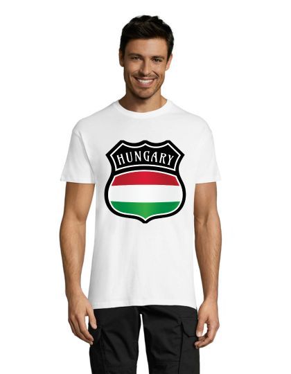 "Emblem Hungary" men's shirt white L