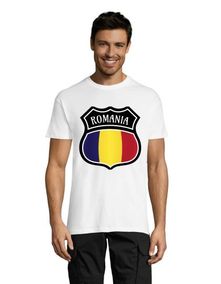 Erb Romania pánske tričko biele S