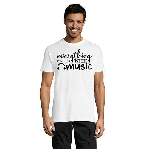 Everything is Better With Music pánske tričko čierne 2XL