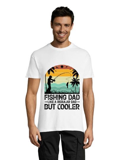 Fishing Dad pánske tričko biele 2XS