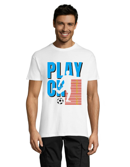 Footbal Play On pánske tričko biele 3XS