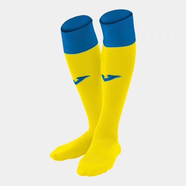 CALCIO 24 FOOTBALL SOCKS štulpne / ponožky žltá azúrová S17