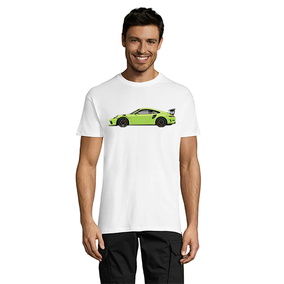 Green Porsche pánske tričko biele 2XS