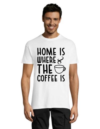 Home is where the coffee is pánske tričko čierne 2XS