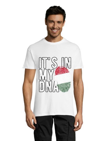 "Hungary - It's in my DNA" men's shirt white L