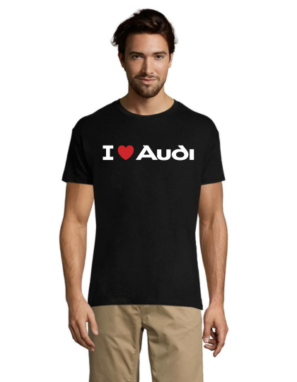 I Love Audi pánske tričko čierne 2XL