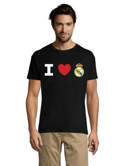 I Love Real Madrid Club pánske tričko čierne 4XL