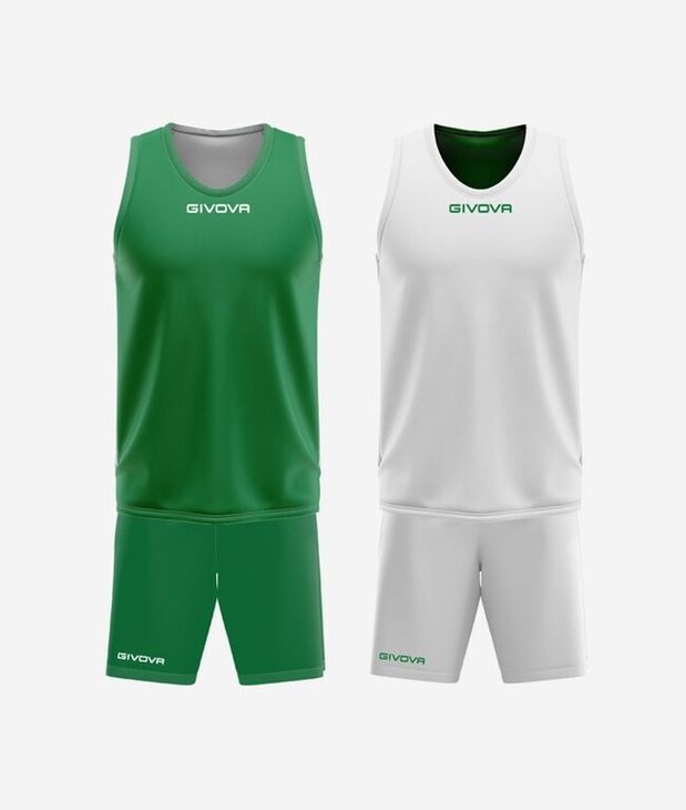 KIT DOUBLE IN MESH VERDE/BIANCO Tg. L