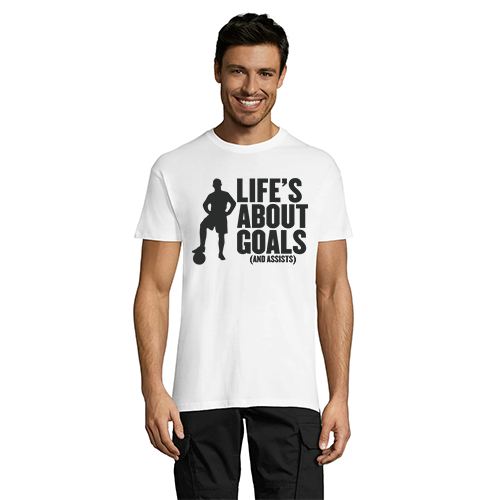 Life's About Goals pánske tričko čierne 2XL