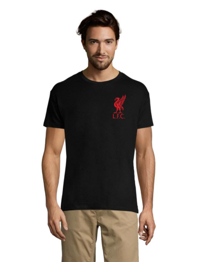 Liverpool pánske tričko čierne 4XL