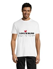 Love is Blind pánske tričko biele M