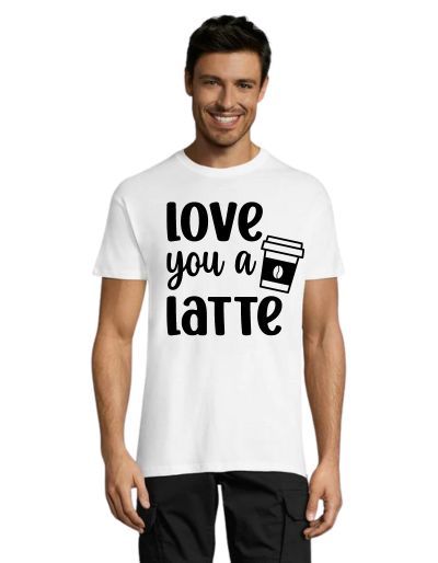 Love you a latte pánske tričko čierne 3XL