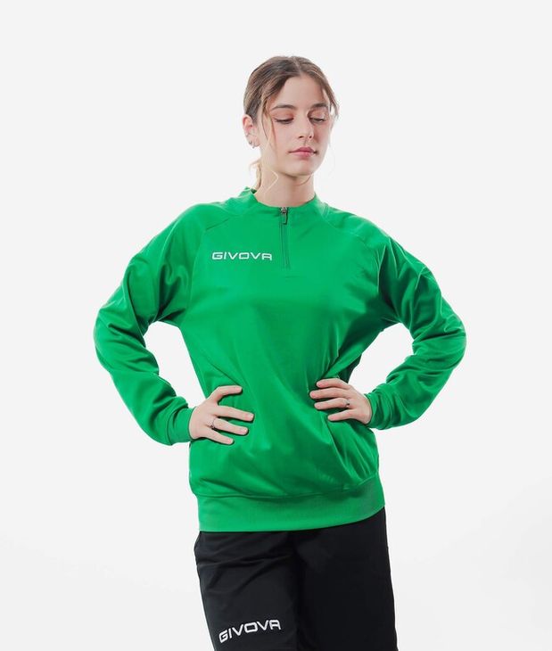 MAGLIA POLARFLEECE TECNICA (HALF ZIP) 500 bunda zelená M