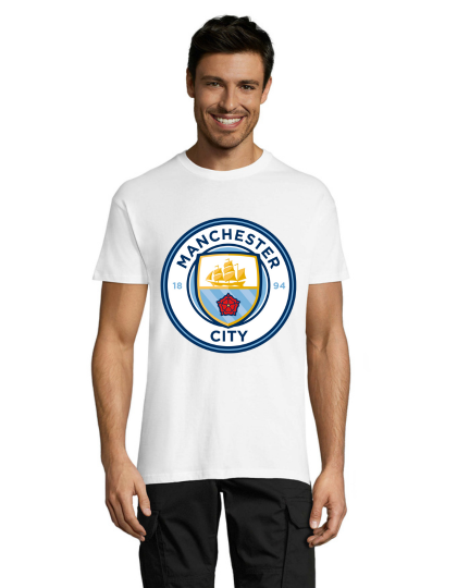 Manchester City pánske tričko biele XL