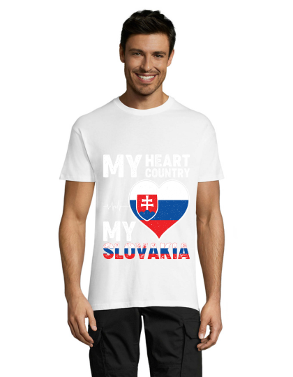 My hearth, my Slovakia pánske tričko čierne XS