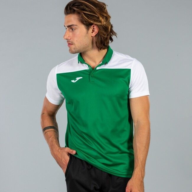 POLO SHIRT HOBBY II GREEN-WHITE S/S 5XS