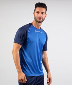 SHIRT CAPO INTERLOCK dres azúrová modrá/modrá 2XS