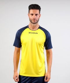 SHIRT CAPO INTERLOCK dres žltá/modrá L