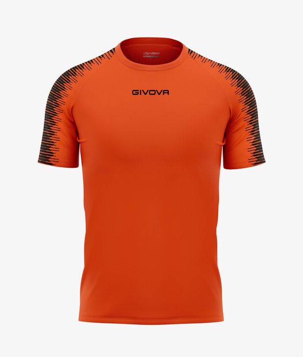 SHIRT CLUB IN MESH ARANCIO FLUO/NERO Tg. L