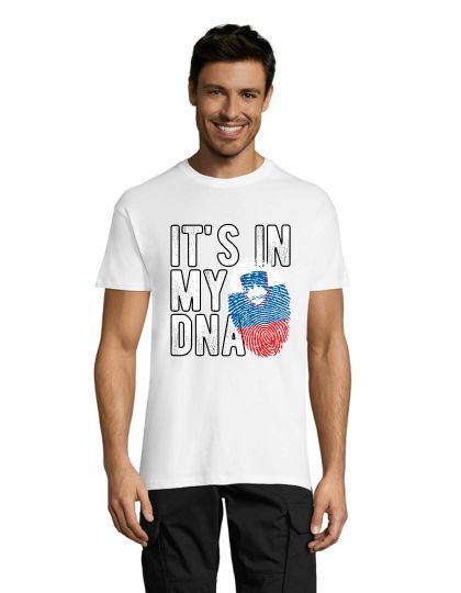 "Slovenia - It's in my DNA" men's shirt white L