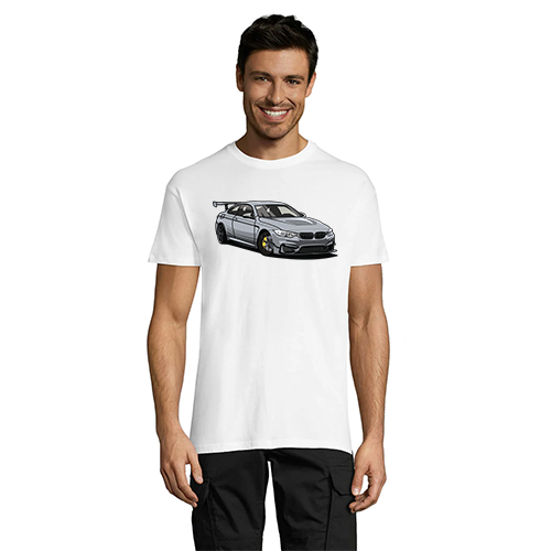 Sport BMW pánske tričko biele 2XL