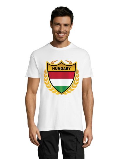 Golden emblem Hungary men's shirt white 4XS