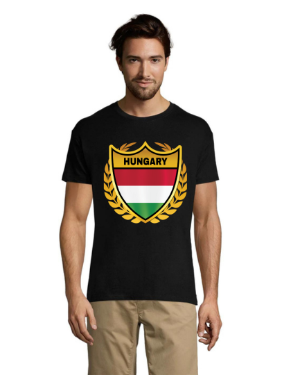 Zlatý erb Hungary pánske tričko čierne 3XL